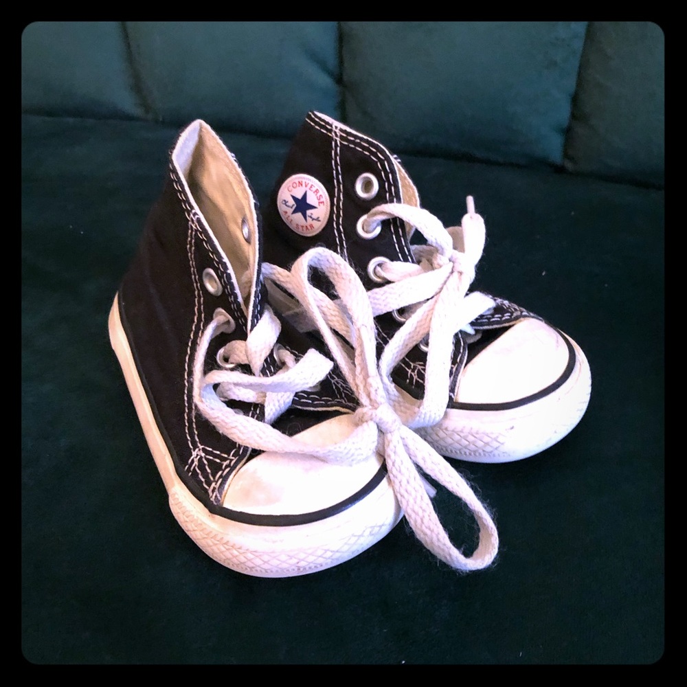 Black Converse Infant size 4
